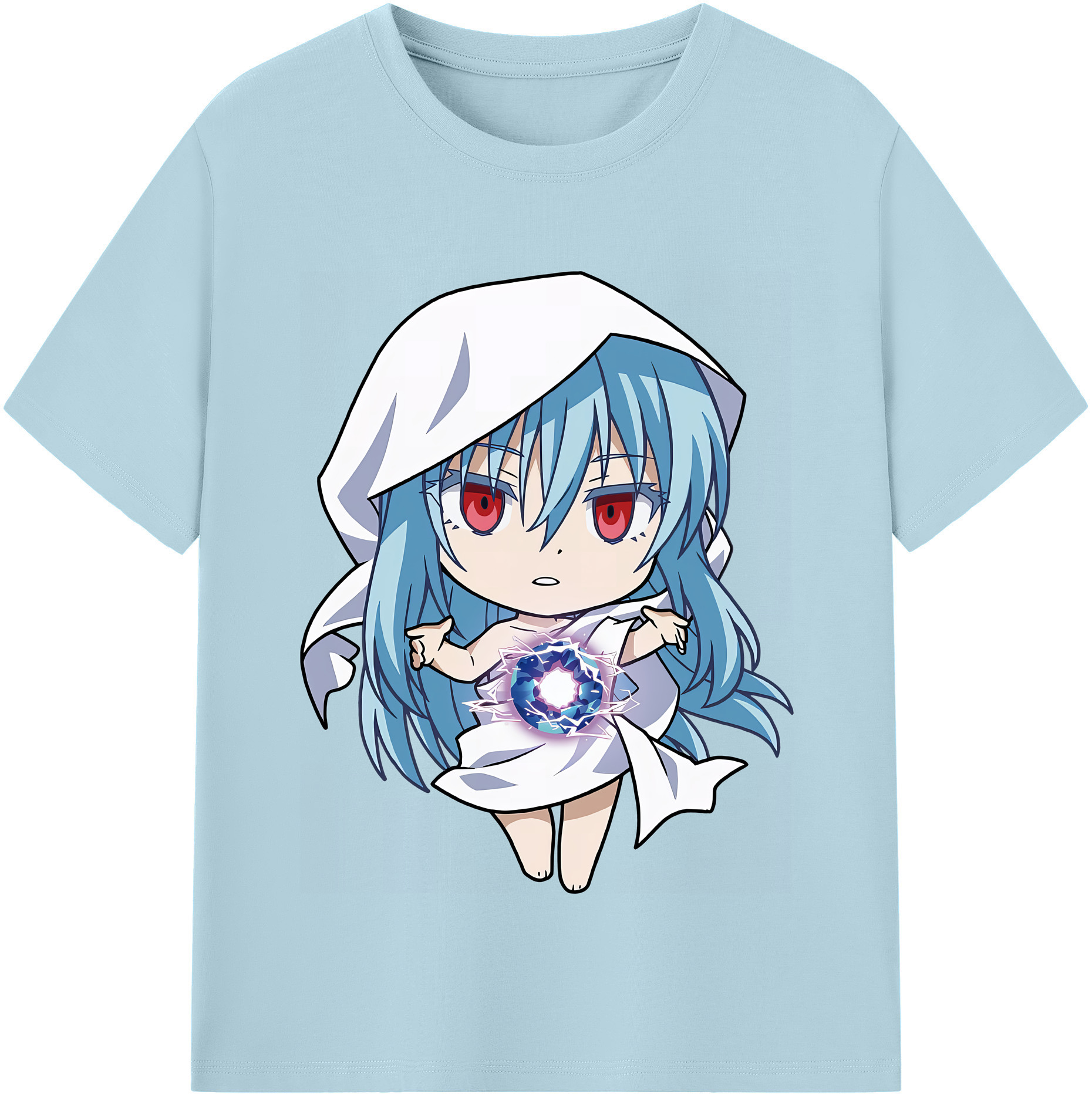 （画像用） 転スラ Regarding Reincarnated to Slime 綿100％半袖Tシャツ（フロントプリント）